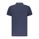 Trussardi Blue Cotton Men Polo Shirt